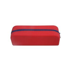 Jelly Pencil Pouch - Up & Up - Red With Blue Zipper - Durable & Lightweight Desi